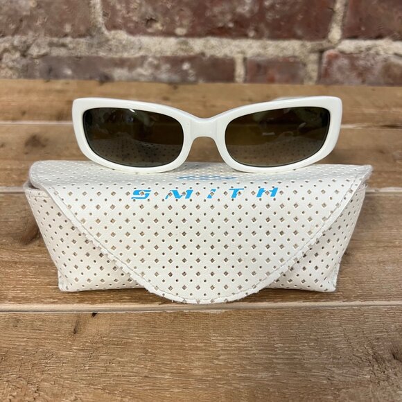 Smith Optics Locket White Frame Sunglasses with Original Case - Picture 1 of 10
